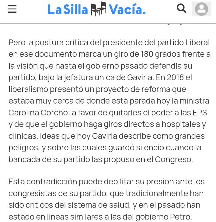 ManuelBeltrn14's tweet photo. ¿Por qué en 2018 César Gaviria y el Partido Liberal presentaron una reforma a la salud que le quitaba a las EPS el control de los recursos públicos y ahora se oponen a la misma propuesta del gobierno Petro?

Puro oportunismo politiquero. Solo quiere sabotear y chantajear

Dale RT https://t.co/CLUYnBaOzd