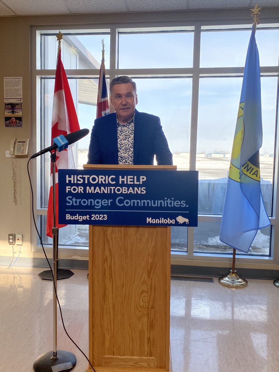 MinGregNesbitt's tweet photo. I was honoured to be in Thompson with @MinPiwniuk to announce that our government is investing more than $420 million in vital transportation routes &amp; infrastructure over the next five years that will strengthen Manitoba’s northern communities. https://t.co/hmmvmKqtgY