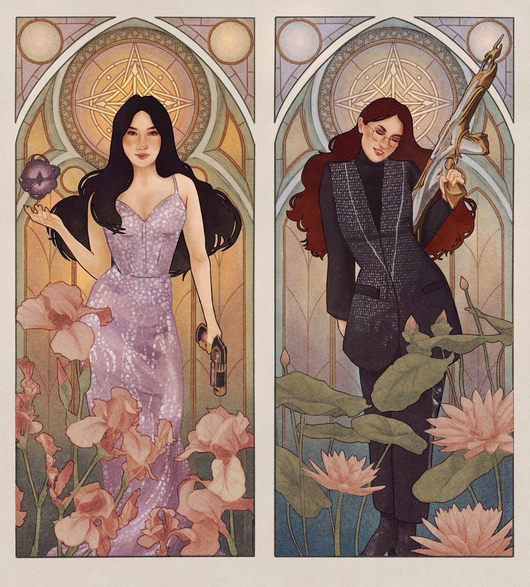 Avornell's tweet photo. Queens of #VALORANT @kyedae and @QuarterJade 👑
Started drawing this before the team was announced, so I might have to make three more 😉 Good luck, @Disguised ! https://t.co/wZnzzaya0B