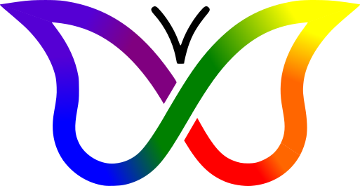 sillytouya's tweet photo. lets clear some things up. 
the rainbow infinity is the symbol for autism. it was created by and for us alone. 
the rainbow butterfly is an adhd symbol created by an allistic adhder purely in spite of the rainbow infinity.
the black butterfly is also an adhd symbol. only, its + https://t.co/2Hu8TJ0zAc