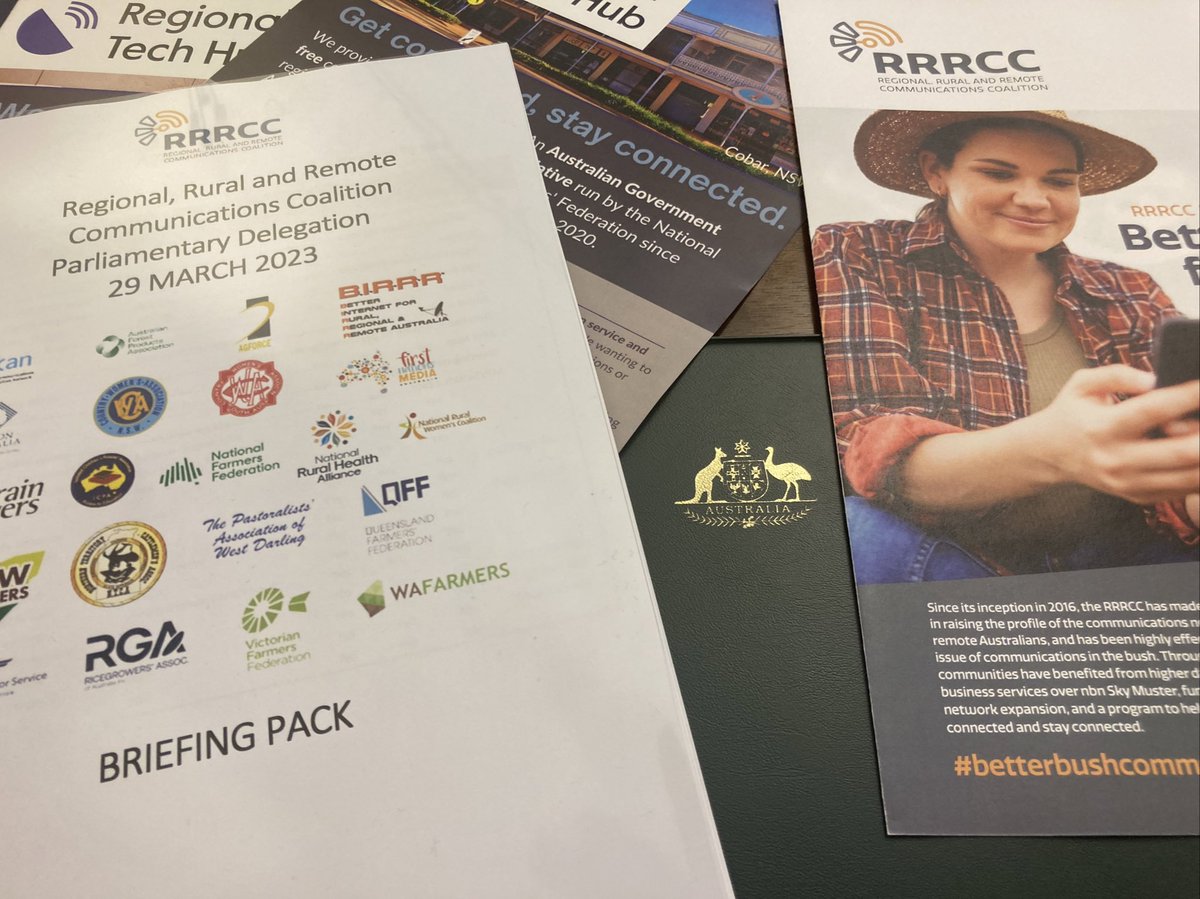 Great to be in CBR with the regional rural remote communication coalition to promote #betterbushcomms
