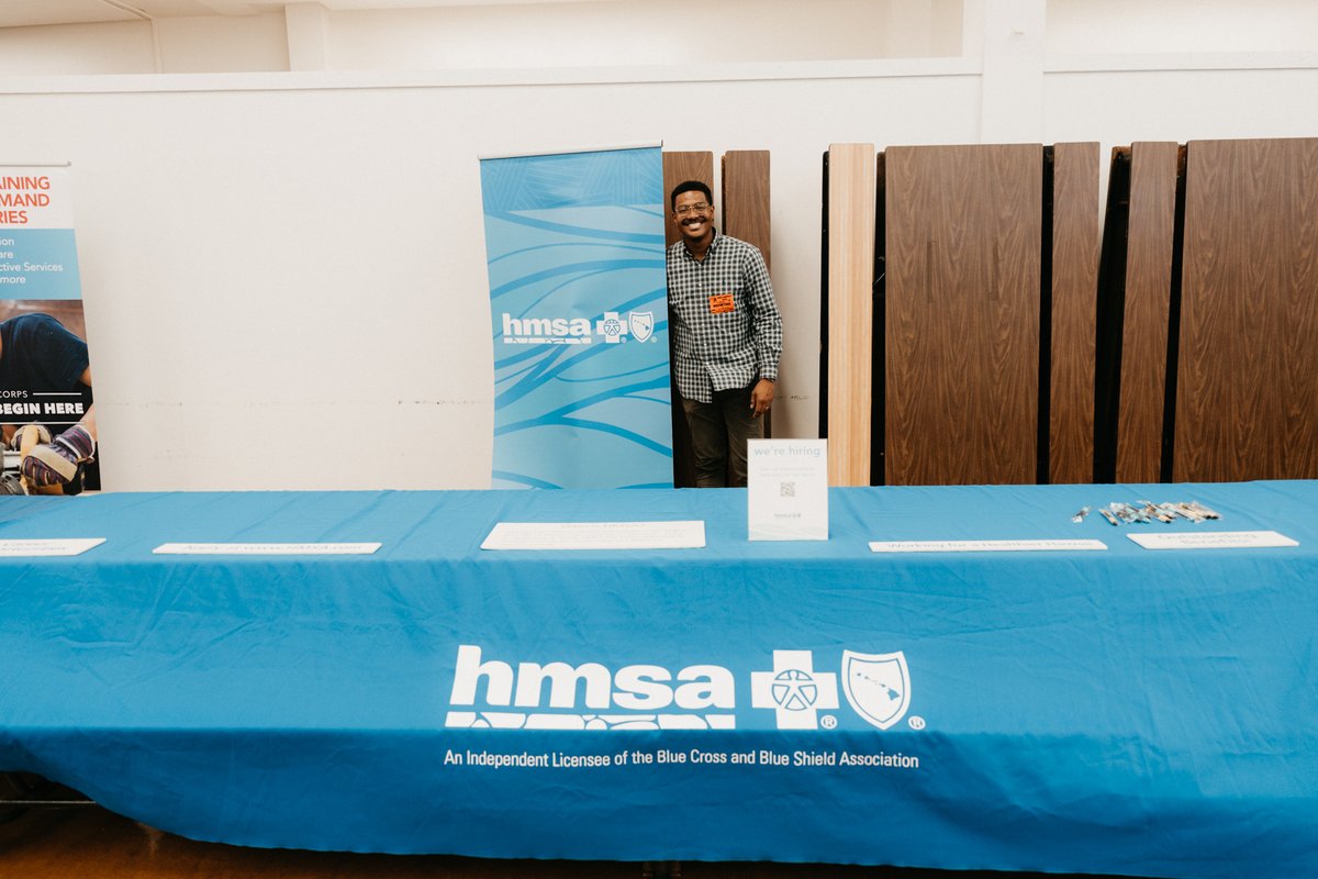 hmsahawaii's tweet photo. @AskHMSAโs O.D.E. Business Partner Craig Cordova had fun connecting with students about their professional goals and aspirations at the @Campbell_Hawaii's Postsecondary and Career Fair last Friday. ๐คฉ๐๐ฝ Mahalo, JCHS, for having us! #TeamHMSA #HMSAinthecommunity https://t.co/y7G5oF566h
