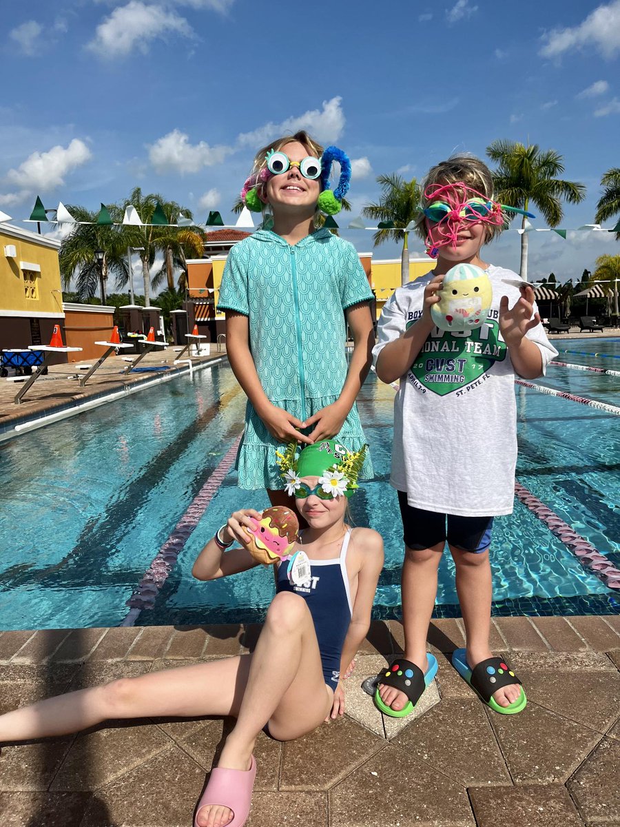 CVSTSwimming's tweet photo. The goofiest goggles awards goes to #CVST’s Julia Laine, Zeke Brian, &amp; Everly Melnick🤪 #FunnestTeam #GoofyGang https://t.co/rsrF8QMXjc