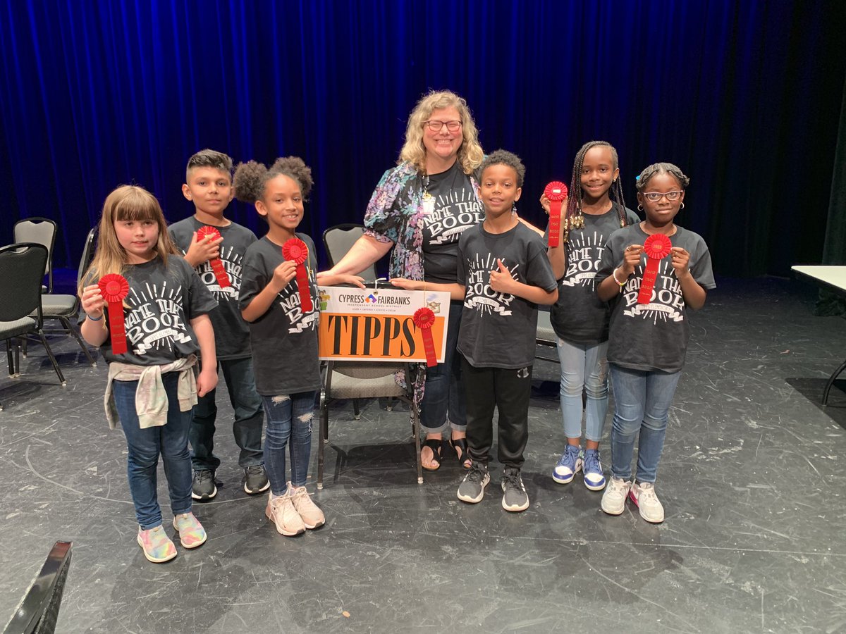 DonLevyAnne's tweet photo. Congratulations to the our Third Grade NTB team! They did a great job representing tonight. I am so proud of them! Keep reading we will get them next year. @CyFairLibraries @TippsElementary https://t.co/4xM2VobS9m