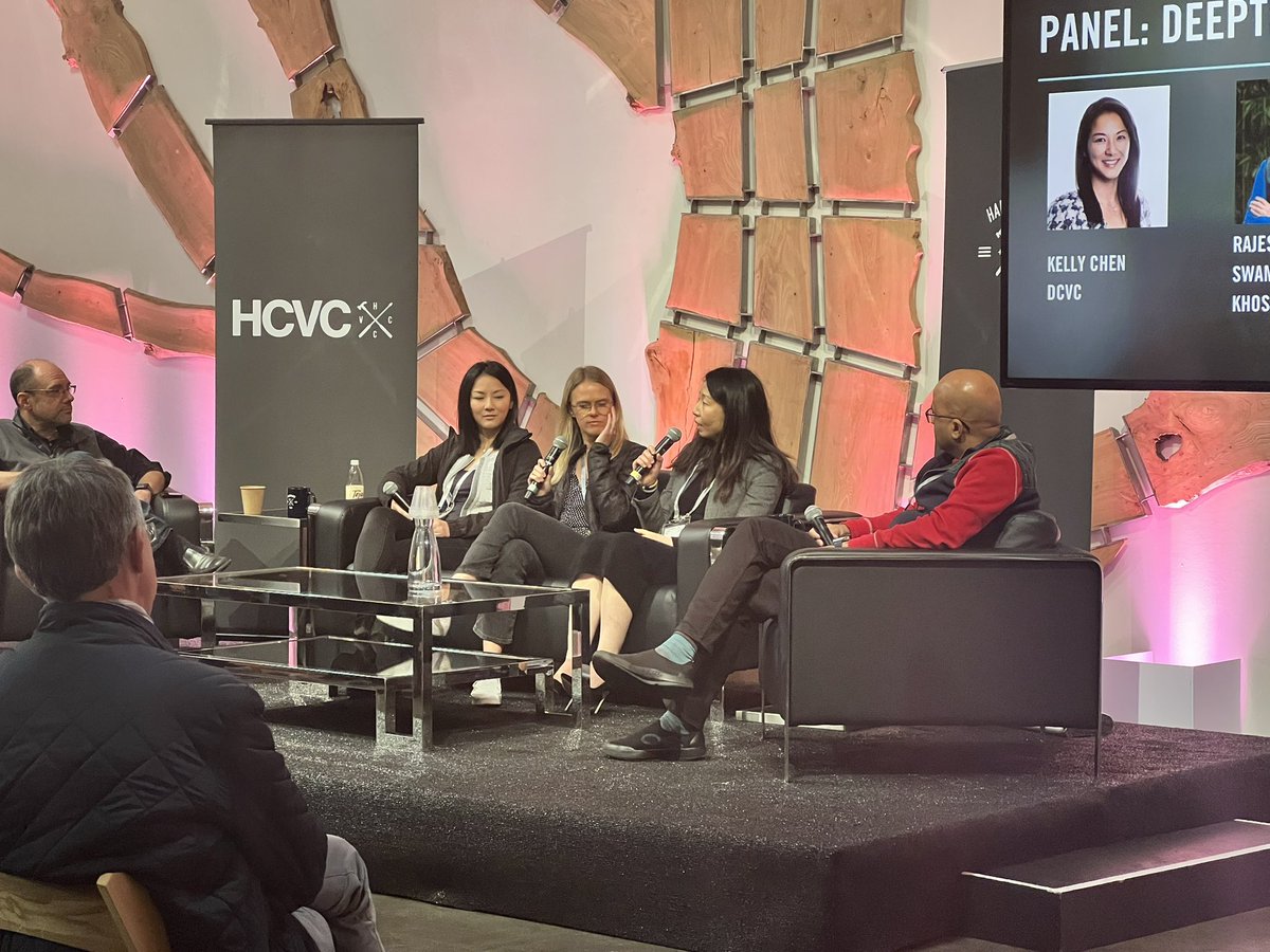 Great event by our friends <a href="/hardware_club/">HCVC</a> and panel with our @dcvc partner <a href="/kaychen22/">Kelly Chen</a> on deep-tech investing.