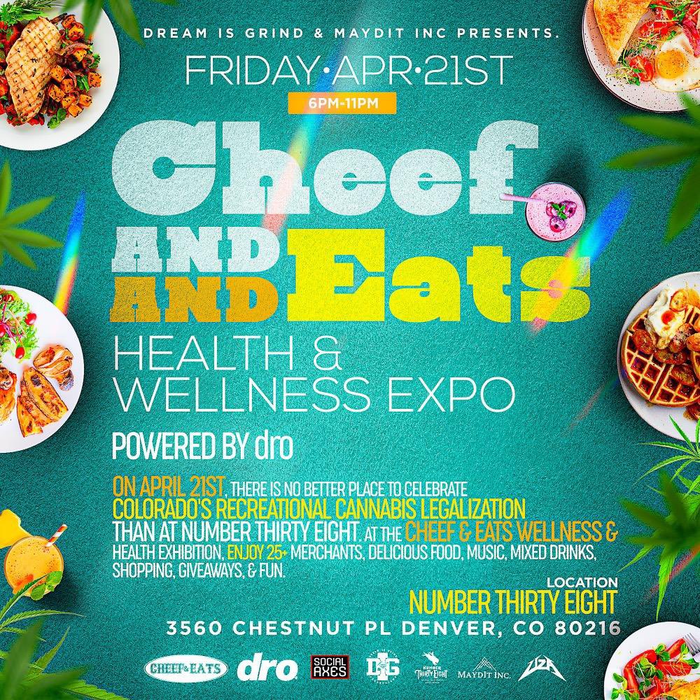 DreamisGrind's tweet photo. On April 21 ✨ Let’s Go! Dream is Grind and Maydit Inc. are launching the First Annual Cheef and Eats Expo at Number Thirty Eight POWERED by dro. Get tickets now! @drolife247 https://t.co/OmR3jWYNZU
