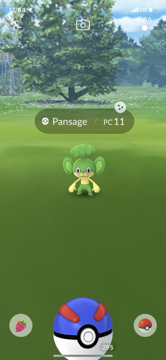 shinjispice's tweet image. Por fiiiiiiiiiin me salió uno de estos monitos 🐒🍃 #Pansage #PokemonGO