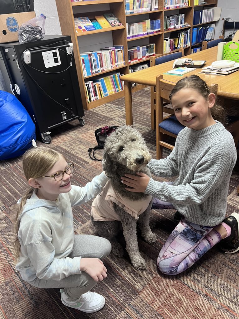 FssdMattie's tweet photo. I had a great 5th birthday celebration today!! I was on the morning announcements, picked a name for the Book Vending Machine, got lots of cuddles, had stories read to me, yummy treats and Ms. Irvin’s class even sang Happy Birthday to me! https://t.co/P1ptLXwoou