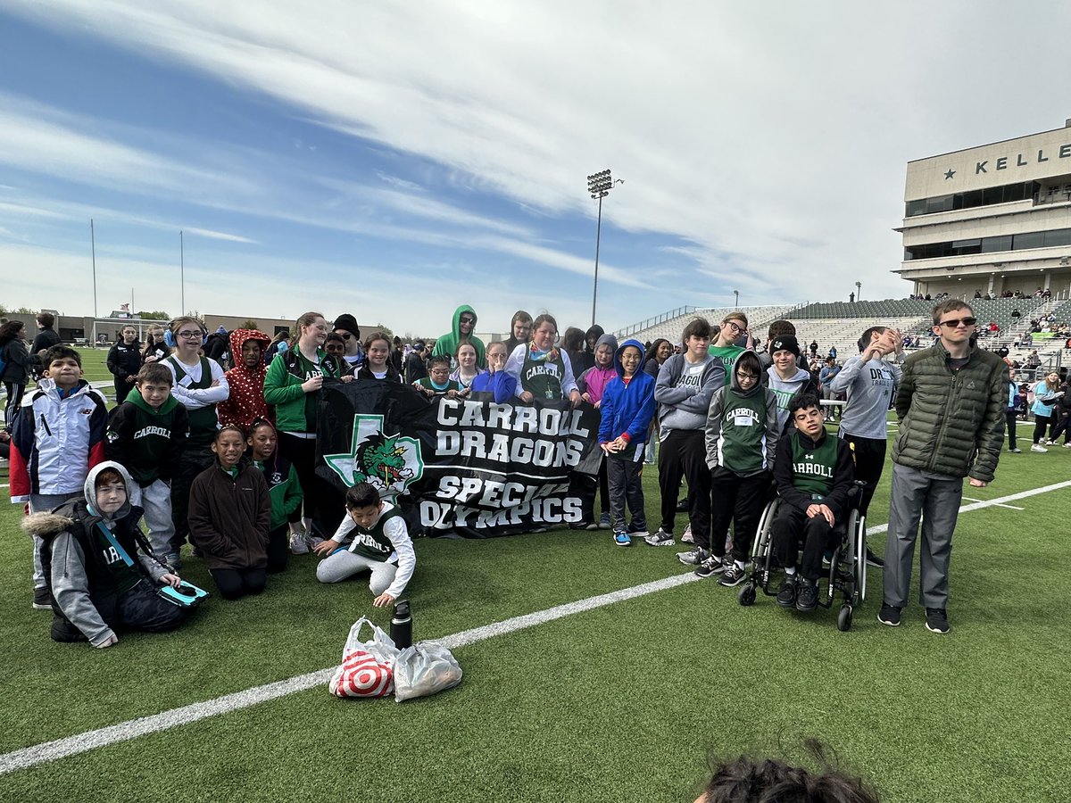 DragonsSOTX's tweet photo. Thank you @KellerISD for hosting a great Track Meet! Our athletes had a blast and came ready to compete! Go Dragons! @Carrollisd @CISDSpProg @SOTexas https://t.co/PxjZnTu7sb