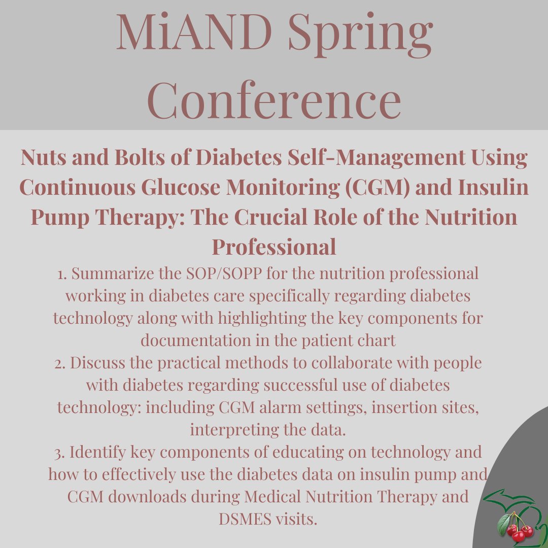 Michigan Academy of Nutrition & Dietetics (@mdietetics) on Twitter photo 🐦️Early Bird registration now open for the MiAND Spring Conference May 4-5, 2023 <a href="/SheratonAnnArbo/">Sheraton Ann Arbor</a>
⏰️️ register now: eatrightmich.org before the price increase on April 1!
#MiAND #EatRightMich #RegisteredDietitian #DietitianApproved #RegisteredDietitianNutritionist 🐦️Early Bird registration now open for the MiAND Spring Conference May 4-5, 2023 <a href="/SheratonAnnArbo/">Sheraton Ann Arbor</a>
⏰️️ register now: eatrightmich.org before the price increase on April 1!
#MiAND #EatRightMich #RegisteredDietitian #DietitianApproved #RegisteredDietitianNutritionist
