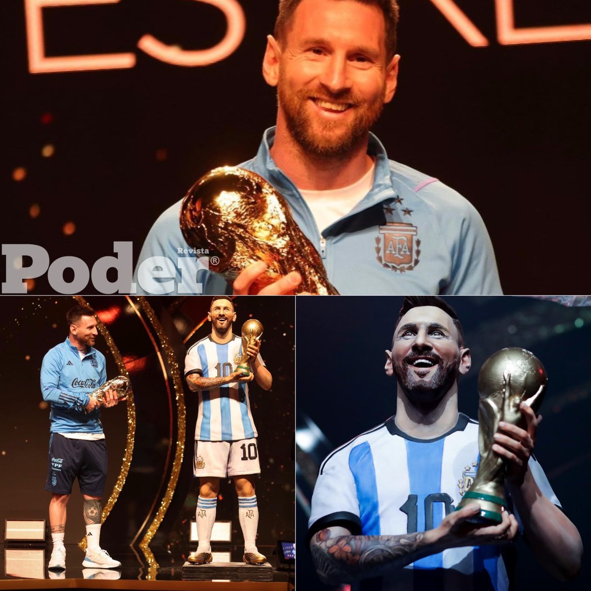RevistaPoderMx's tweet image. 🇦🇷🏆¡LA ESTATUA DEL 10! 

La Conmebol inmortalizó y develó la estatua de Lionel Messi, campeón del mundo con Argentina en el Mundial de Qatar...

#RevistaPoder