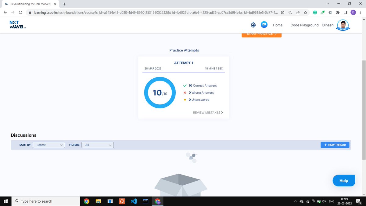 baratam_dinesh9's tweet image. #Day2 of the #AprilCodeChallenge. Today I learned the concepts about Inheritance in Python OOPs. And practiced MCQ questions based on Inheritance.

#nxtwave #coding #techindia #python #consistency #hardwork #dedication #determination #ccbp
