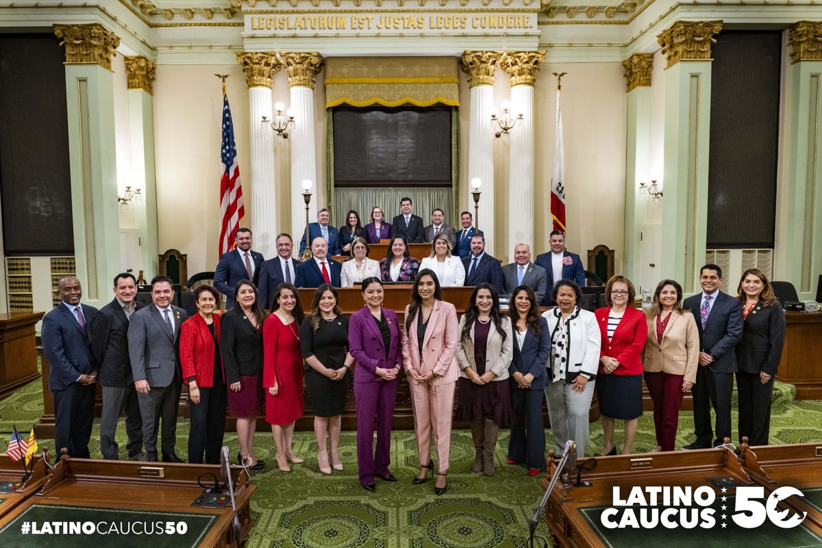 The @LatinoCaucus has been an essential voice in the Legislature for 50 years. For decades, the Caucus has fought to create opportunities for Latino communities across the state. It is an honor to serve alongside such incredible leaders. To 50 more years!  #LatinoCaucus50