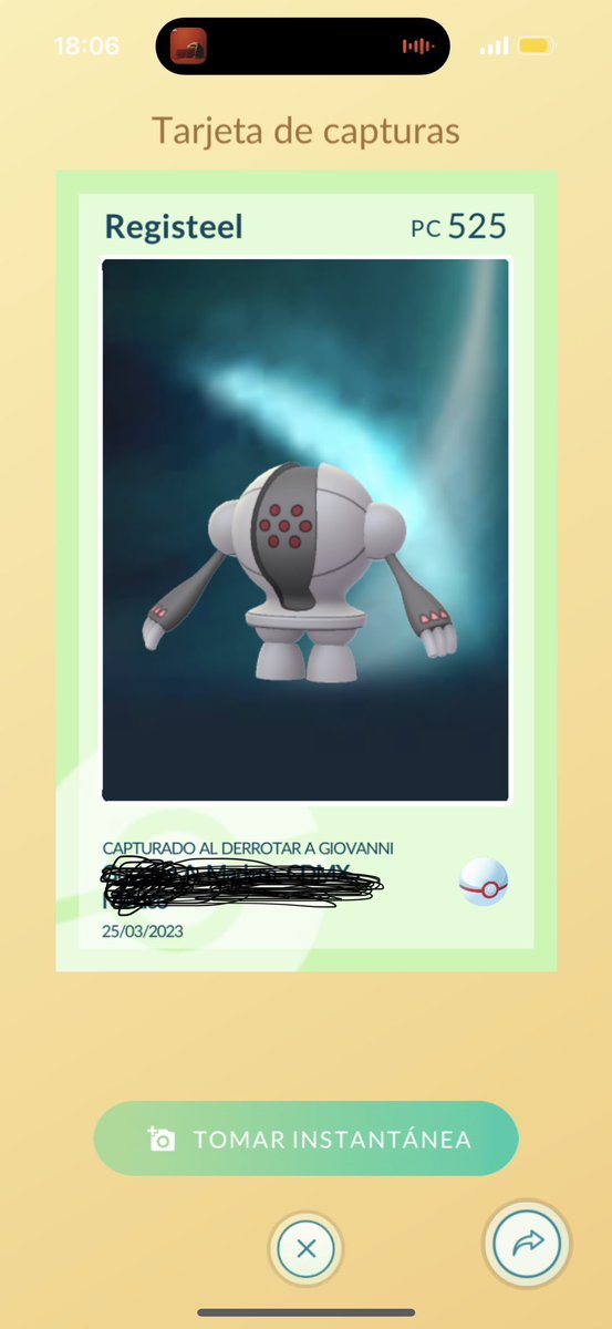 Yessamine4's tweet photo. @NianticHelp Giovanni gave me a Registeel instead of a Regice https://t.co/NDNEYCmhIL