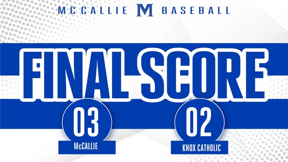 McCallie takes the series on a huge 2-out, 2-run double from Wallace Gibson in the bottom of the 6th. Hudson Calhoun struck out 11 in 5 IP. Nolan Bernard picked up the win, striking out 5 of 6 in two perfect innings of relief.