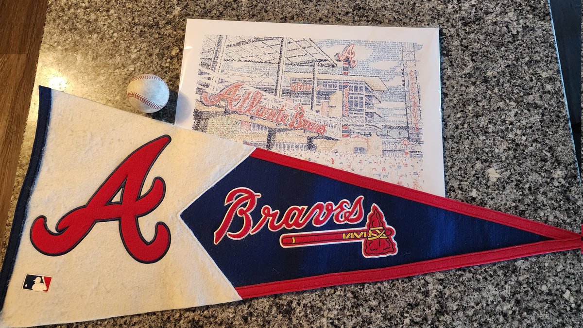OPENING DAY GIVEAWAY! 

RT + follow for a chance to win a Braves prize pack including a Truist Park poster, pennant, cards, &amp; more. 

Winner selected at first pitch on Opening Day.