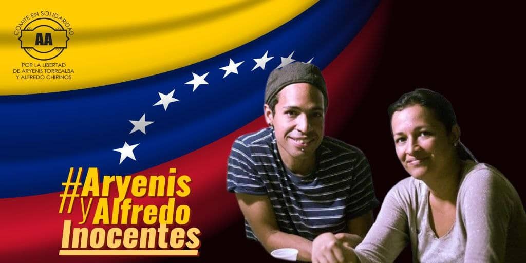 NorelsysV's tweet photo. Y quien se come el cuento que luchan contra la corrupción si a los que denunciaron con pruebas los encarcelaron, torturaron y condenaron a 5 años de presión por defender los intereses del país? Yo no les creo nada! Liberen a #AryenisYAlfredoInocentes https://t.co/2iWNo8R0jo