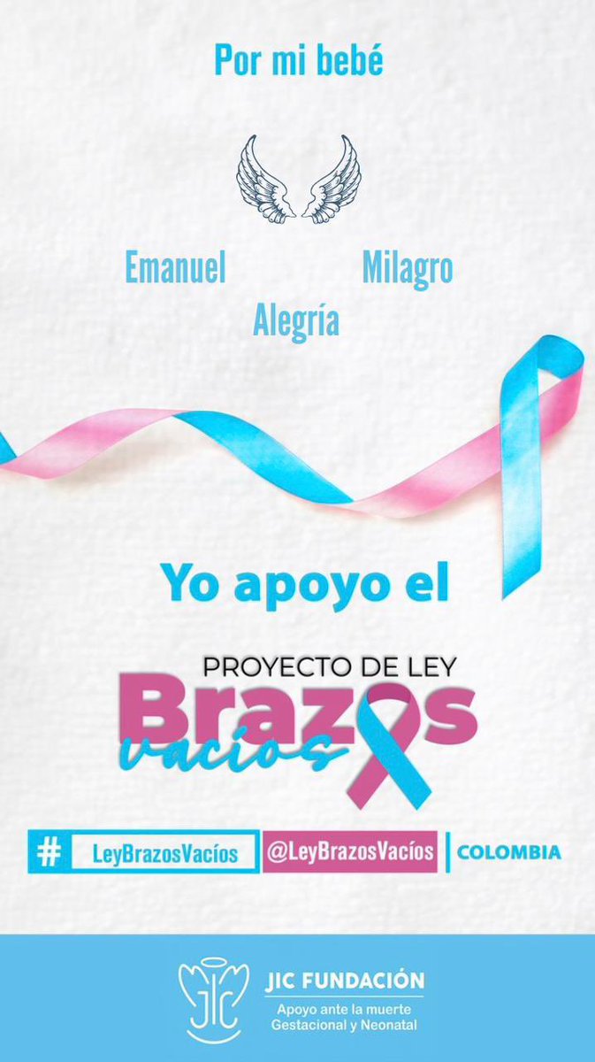 SandraTorr76362's tweet photo. #SiaLeyBrazosVacios Para mejorar la calidad del atención en salud desde la humanizacion y que el duelo perinatal sea respetado y reconocido en Colombia. En memoria de mis hijos Emanuel, Milagro y Alegría, solicitamos a @MinSaludCol su Aval al proyecto de ley. 👼👼👼 https://t.co/WhX5azso4L