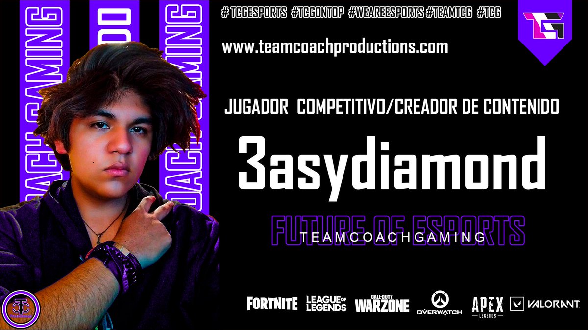 TeamCoachGaming's tweet photo. La fuerza es el estilo único de la batalla en los Esports
Presentamos a 3asydiamond como jugador competitivo y creador de contenido de TcG Esports
#gamer #TcGEsports #competitiveplayer #twitchstreamer https://t.co/6DLC9K0n95