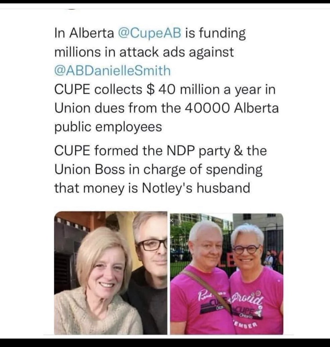 Mr_trent_P's tweet photo. @SamirKayande @RachelNotley Will you be investing into the #CUPEAB? Is that where my CPP is going? https://t.co/RnA7EdFXyy