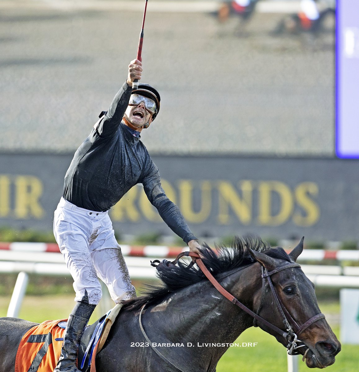 Barbara D. Livingston (@drflivingston) on Twitter photo Corey Lanerie rode NOSILVERSPOONSHERE (Connect - Grand Style, by Giant's Causeway) to an emotional win in the final stakes race of the <a href="/fairgroundsnola/">Fair Grounds Race Course & Slots</a> '22-23 season.
The Shantel Lanerie Memorial Stakes is run in honor of Corey's wife Shantel, who died in 2018. ... Corey Lanerie rode NOSILVERSPOONSHERE (Connect - Grand Style, by Giant's Causeway) to an emotional win in the final stakes race of the <a href="/fairgroundsnola/">Fair Grounds Race Course & Slots</a> '22-23 season.
The Shantel Lanerie Memorial Stakes is run in honor of Corey's wife Shantel, who died in 2018. ...