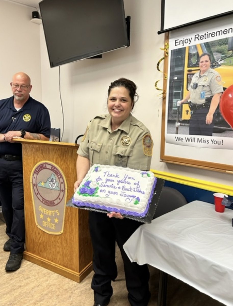 TCPSchools's tweet photo. Congratulations to SRO Heather McNerlin with the Tazewell County Sheriff Department on her well-deserved retirement.  She has served as a School Resource Officer at Richlands Elementary School, Tazewell Primary School, and Abb’s Valley-Boissevain Elementary School. https://t.co/bHH6ueNrbQ