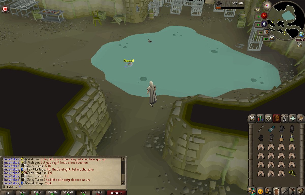 Skeldoor's tweet photo. I added ducks to the underground bloodveld spot https://t.co/QxsXWNx7hU