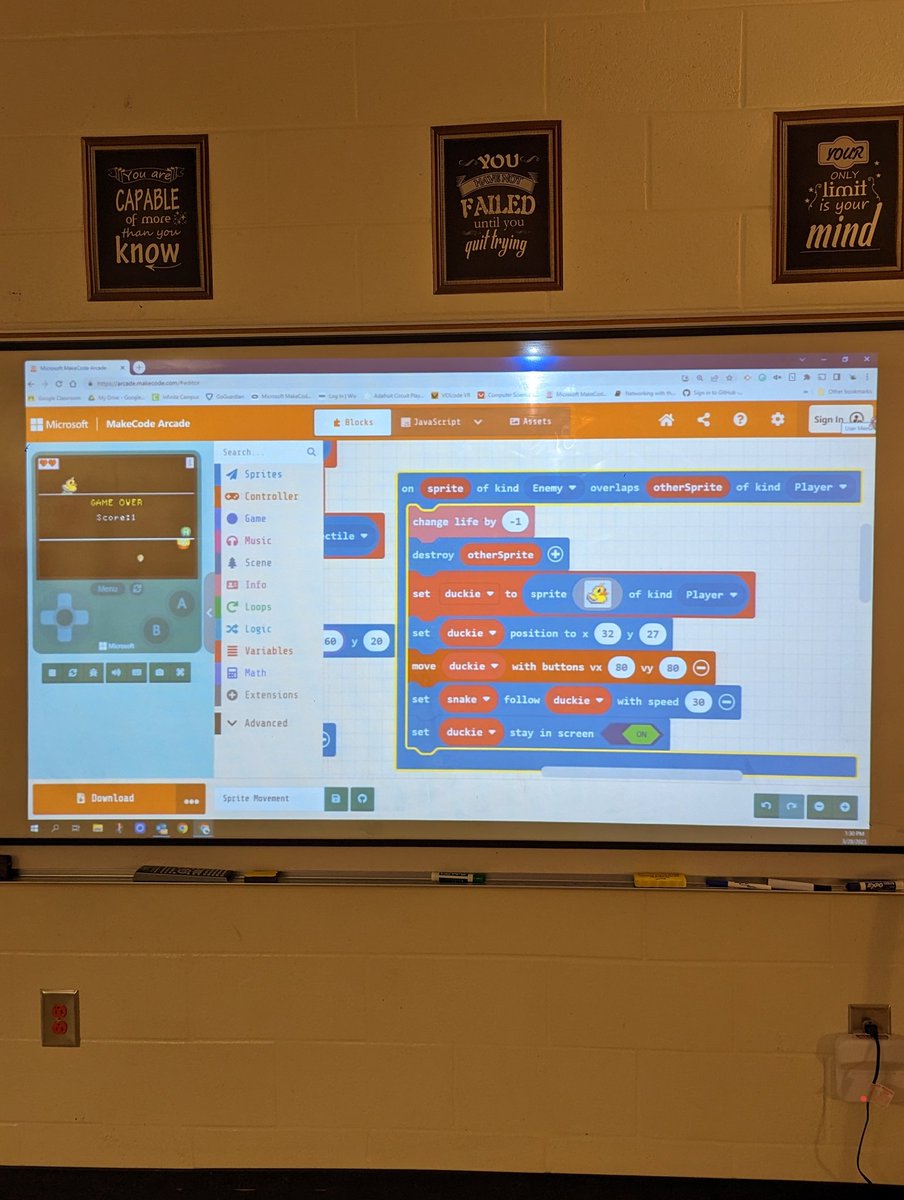 Michelle Garrison (@megarrison6) on Twitter photo Teaching game development/design standards to my middle school FID class using Microsoft MakeCode Arcade. <a href="/IA_HCS/">Impact Academy HCS</a> <a href="/GaDOE_CS/">GaDOE_CS</a> <a href="/HenryCountyBOE/">Henry County Schools</a> <a href="/drhafza/">Rabieh Hafza PhD</a> <a href="/MSMakeCode/">Microsoft MakeCode</a> Teaching game development/design standards to my middle school FID class using Microsoft MakeCode Arcade. <a href="/IA_HCS/">Impact Academy HCS</a> <a href="/GaDOE_CS/">GaDOE_CS</a> <a href="/HenryCountyBOE/">Henry County Schools</a> <a href="/drhafza/">Rabieh Hafza PhD</a> <a href="/MSMakeCode/">Microsoft MakeCode</a>