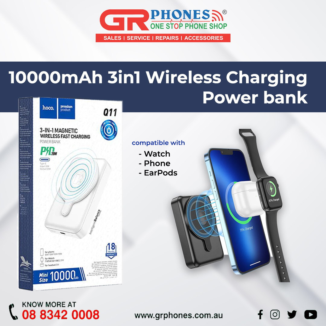 grphones's tweet photo. Say Goodbye to Tangled Cables - Switch to Wireless Power Bank Today
Buy at GR Phones
https://t.co/Ewsx2y6qiE
✆ 08 8342 0008
#mobilerepair #iphone #phonerepair #repairiphone #screenrepair #iphonerepair #datarecovery #repair #screenreplacement #apple #phonerepairshop https://t.co/3g1KnPN46G