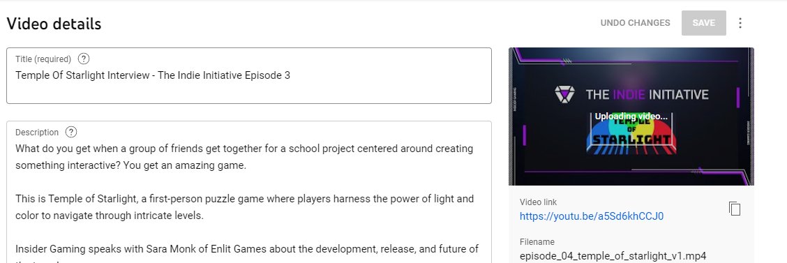 MikeStrawMedia's tweet photo. The latest episode of The Indie Initiative from @InsiderGamingIG comes tomorrow featuring a great conversation with Sara Monk from @EnlitGames about their first game, Temple of Starlight! #IndieGames https://t.co/OMsrH9WT8X