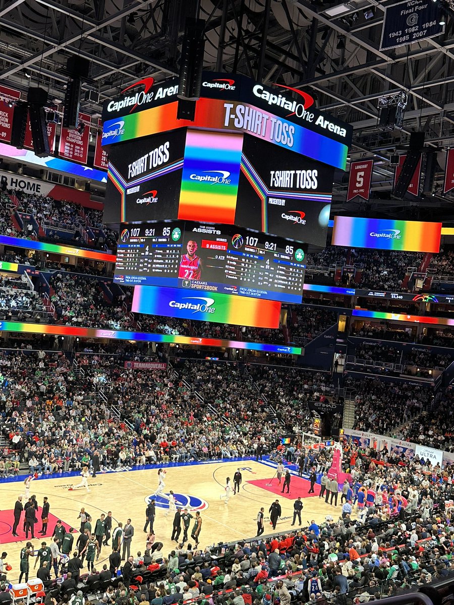Really ballsy of the <a href="/WashWizards/">Washington Wizards</a> to go through with “pride night” given what happened in Nashville yesterday, no?