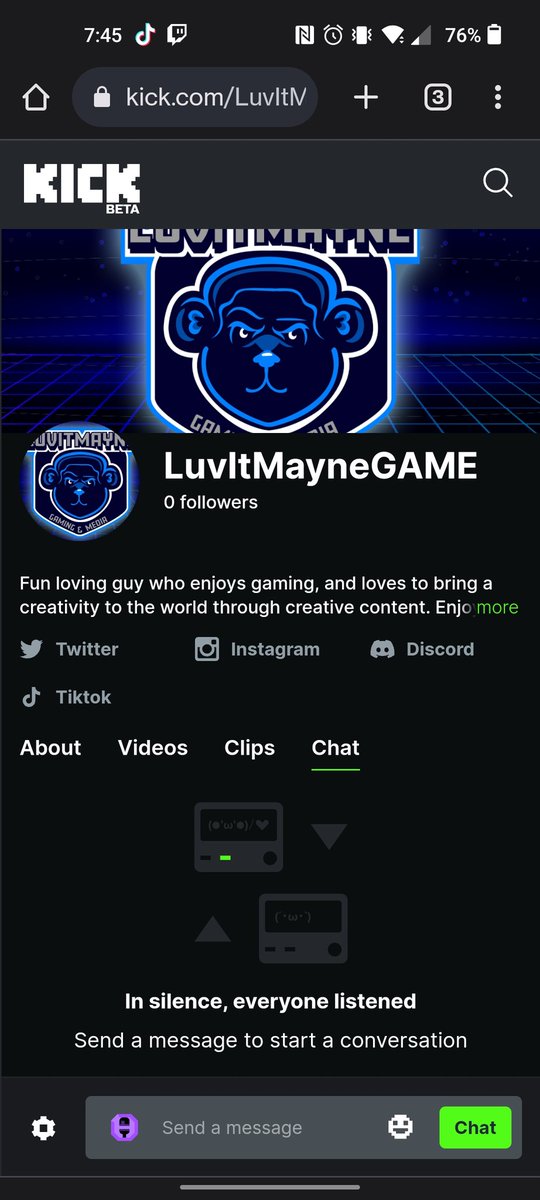 LuvItMayneGAME's tweet photo. So uuuhhhhh.... Yeah let's make something happen
#ImAStreamer #KickStreamer #KickTV #FunLaughs #LuvItMayne #D4G #KeepPushing https://t.co/fOHAowpFMR