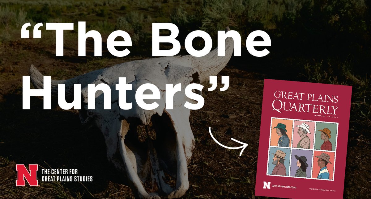 Free article in GPQ this week: 'The Bone Hunters: New Visions of an Ossified Past' in which Casey Pallister chronicles the brief history, but devastating long-term impact, of bison hunting and bone gathering on the Great Plains. muse.jhu.edu/pub/17/article… #UNL