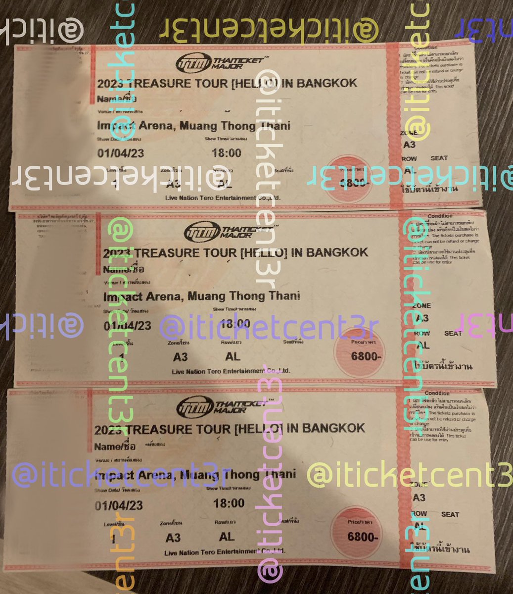 Forsell 🔥🔥 (นัดรับได้เลย
Vip ticket  (วันเสา) ❌dont have hi-touch❌

🎈zone A3 (sell with all benefit)

Dm for more info.
Pick up at bts bangwa
สนใจ dm มาได้เลยน้าา

#TREASURE_hello_in_bangkok #ตลาดนัดtreasure #ตลาดนัดเด็กสมบัติ #ตลาดนัดบังทัน #ตลาดนัดnct #treasure