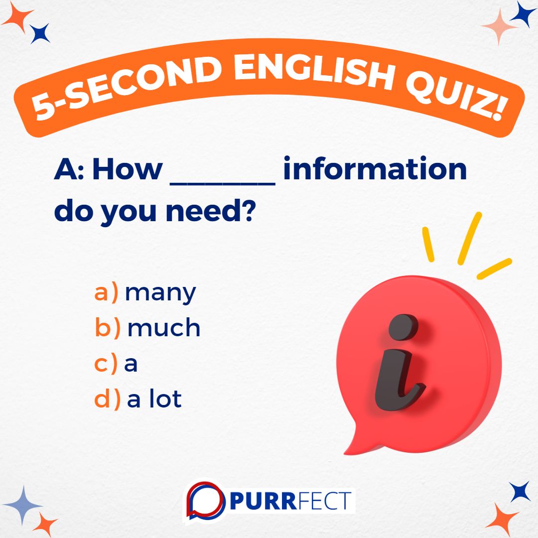 purridiomas's tweet photo. Desafio você a responder esse QUIZ rápido‼

Qual opção (a, b, c, d) completa a lacuna na frase?

👇🏻Escreva as suas respostas nos comentários!

📲Whatsapp 19 99659-8575  🚩Link in Bio

🚀Focus on progress
This is Purrfect✅

Érika Jay💁🏻‍

#ingles #inglês #limeirasp https://t.co/e4pH8ueT8q