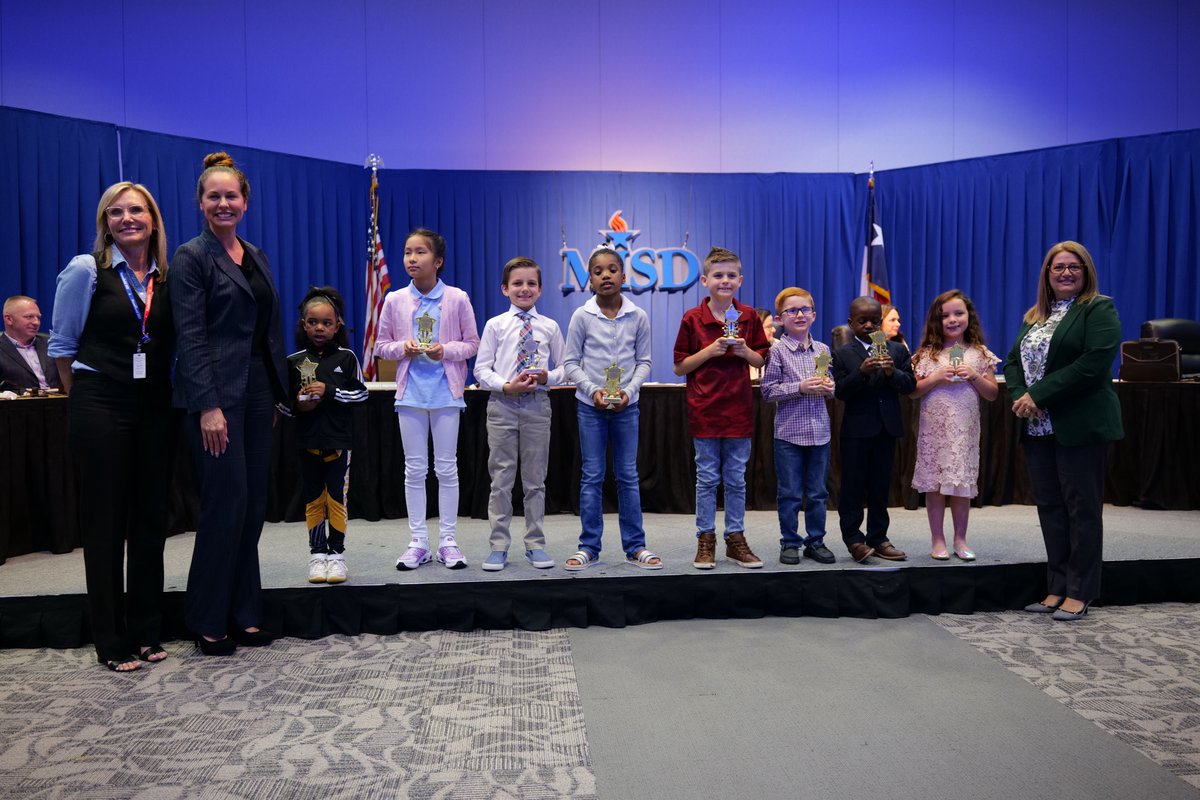 Check out our School Board Superstars! Each month during the school year, elementary students are selected to be honored for their outstanding citizenship. #WeAreMISD