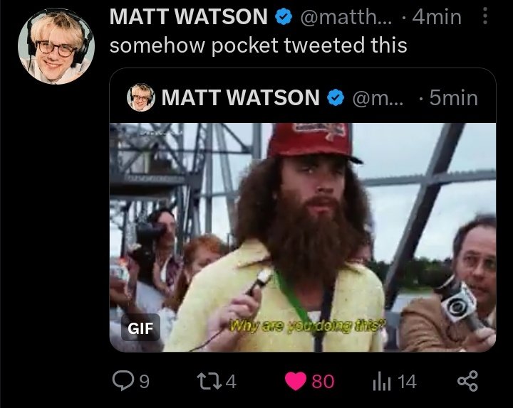 Scott_WOwlf's tweet photo. @matthwatson You may try to hide the truth, Señor Wattson(only calling you this now we know of your impeccable spanish). But the screenshot is eternal, and we ARE gonna cancel you for this: https://t.co/hyoi6gUjCj