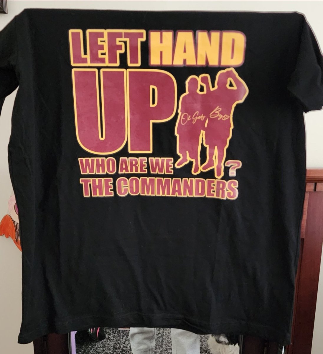 CommandersFan32's tweet image. The name isn't going anywhere so you might as well Rep it while supporting one of our own. Order it from lefthandup1@gmail.com