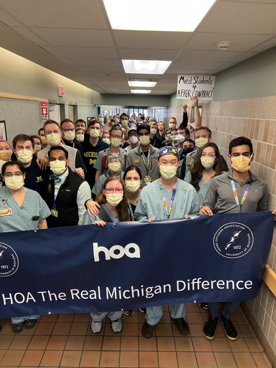 Tonight, we proved that residents and fellow physicians are engaged and paying attention to negotiations! Thank you to all 150 of you that turned out! #HOATheRealMichiganDifference #MedTwitter #UnionStrong #GoBlueMed