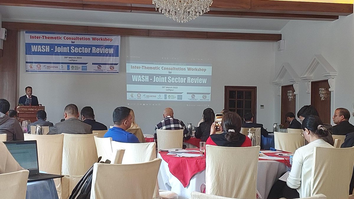 #HappeningNow : Interthematic consulation #workshop for #WASH Joint Sector Review
