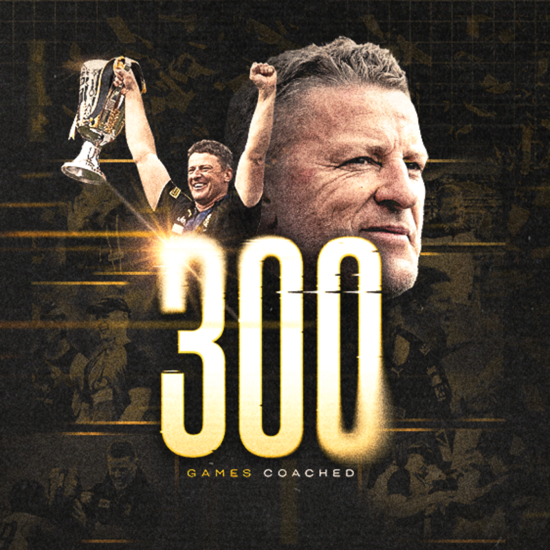 Richmond_FC's tweet photo. This Friday night will mark @hardwick_damien's 300th game as coach.

Congratulations, Dimma 🤝