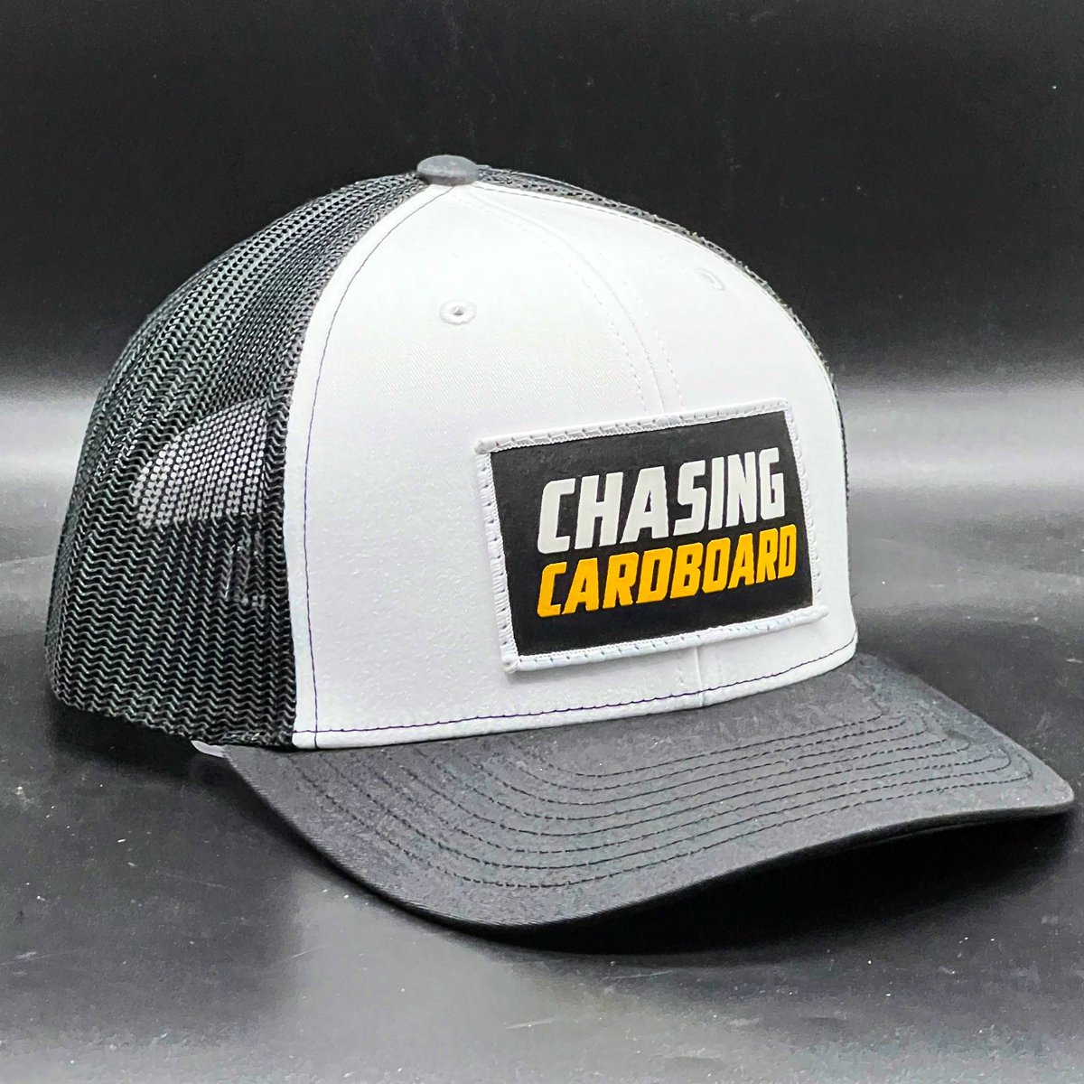 ChasingCardsTV's tweet image. Who needs a hat?! They’ll be available in our store soon! #keepchasing #truckerhat