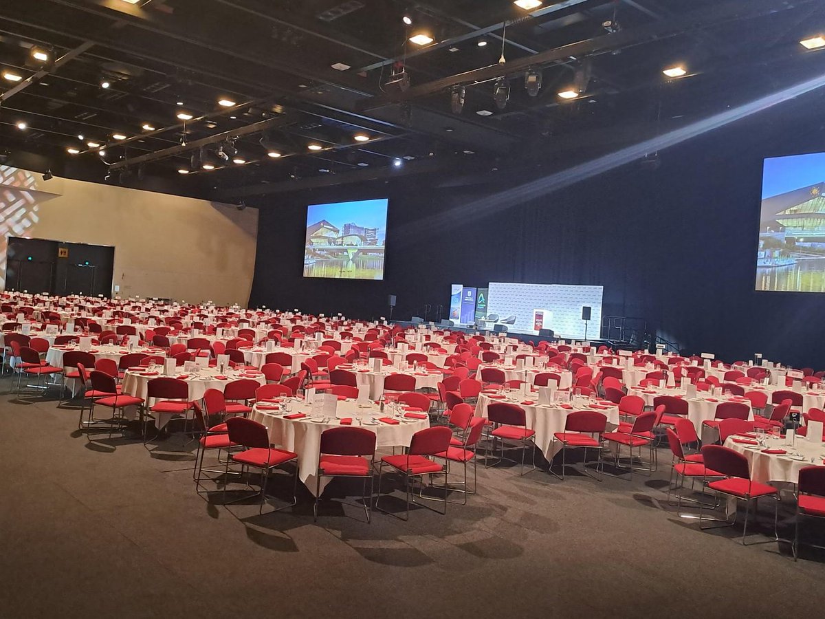 ceda_news's tweet photo. Adelaide, we're ready for you! The #SouthAustralia State of the State with Premier @PMalinauskasMP is starting soon #StateofSA https://t.co/c6krYPXNh7