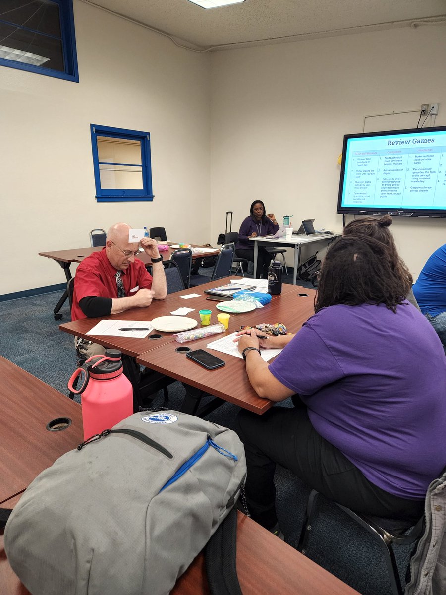 MrsTrotterSci's tweet photo. Finishing up the 8th grade STAAR professional learning series preparing for engaging and effective reviews! #atomicmodels #atomicstructure #headsup https://t.co/yrtdKAIwOW