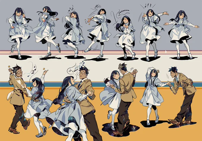 I also love seeing my characters dance...  so naturally I've literally drawn hundreds of dancing gestures  