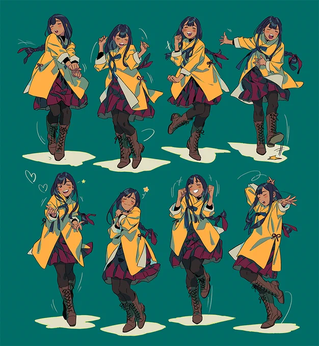 I also love seeing my characters dance...  so naturally I've literally drawn hundreds of dancing gestures  