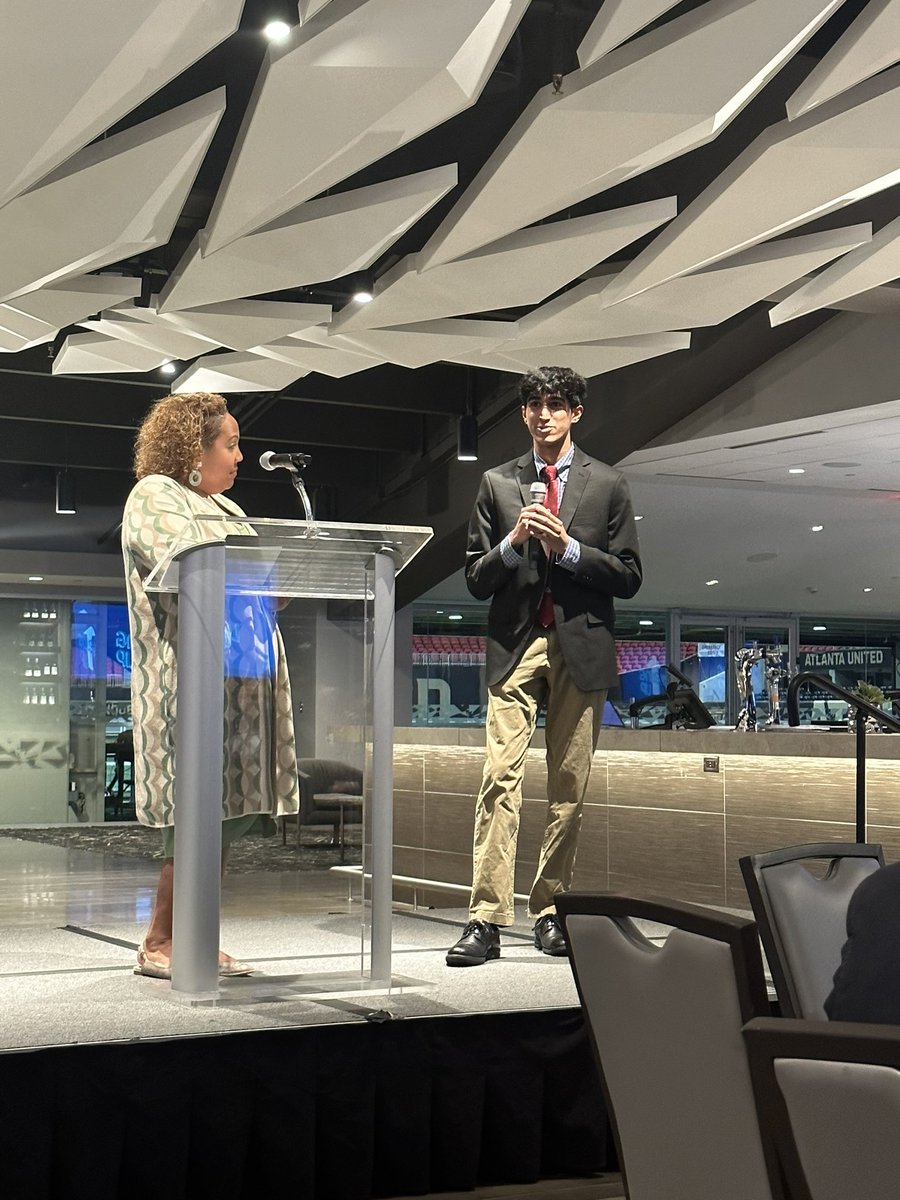 Congratulations Aryan on being the JCHS CTAE Student of the Year! Great job tonight. @LeadGladiator <a href="/FCS_JCHS/">Johns Creek High</a> <a href="/FCSCTAE/">Fulton County Schools CTAE</a>