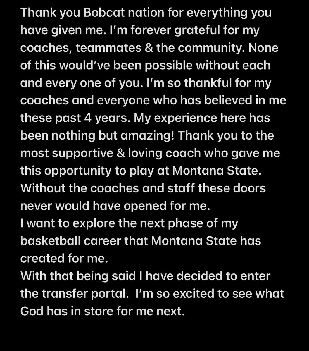 Thank you Bobcat nation🤍