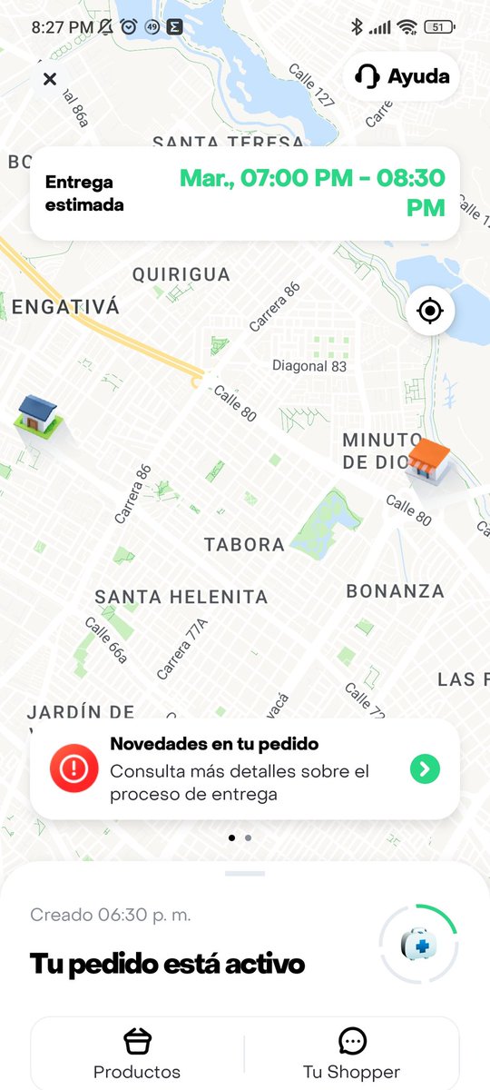 con_cuerdas's tweet photo. ¿Este es el @RappiColombia que no quieren reformar?
Hice una orden a las 6:30pm son casi las 8:30pm y ningún RT desea tomar esa orden, en el botón de ayuda no hay opción para hablar con una persona. Si cancelo la orden me cobran $6.900. https://t.co/Qxsrq8zZBt