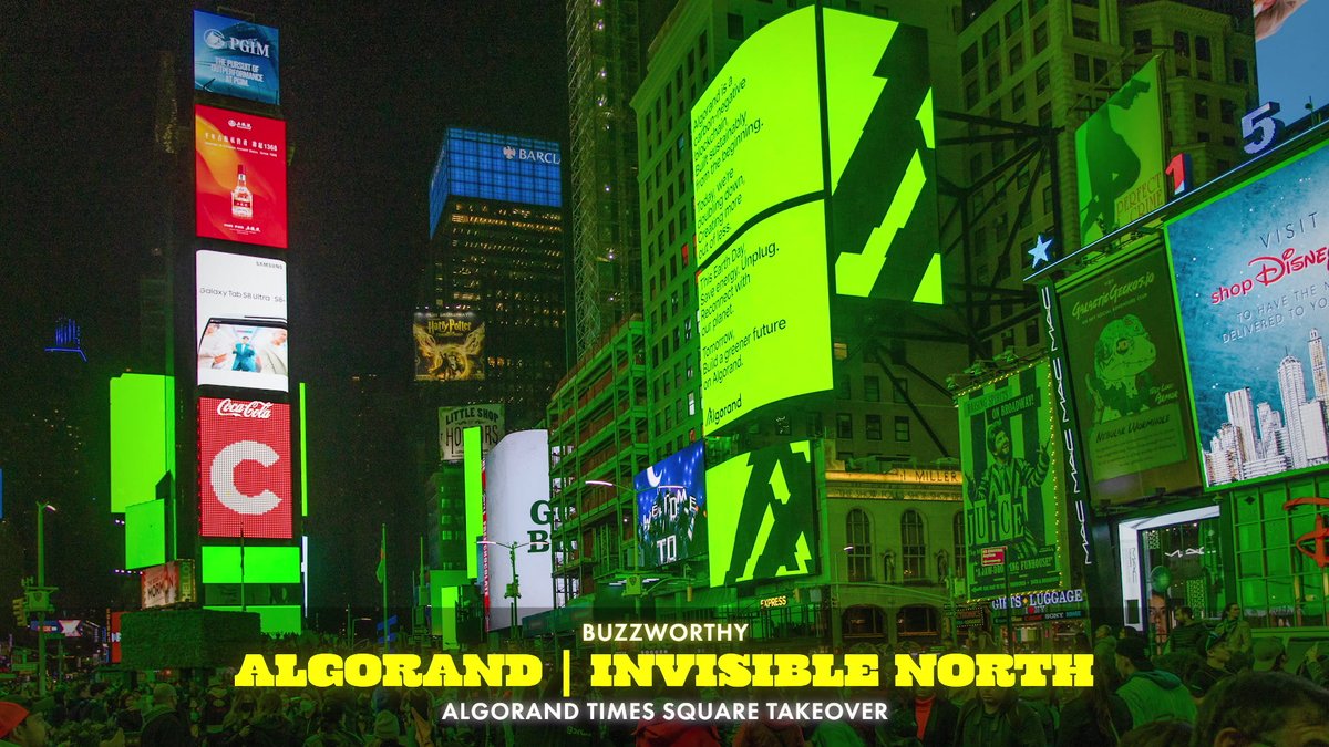 This year’s winner in the Buzzworthy category created intrigue and drama with a Times Square Takeover on #EarthDay that faded to black for 13 minutes to highlight the brand’s green technology.

The 2023 Gold OBIE Award winner is <a href="/Algorand/">Algorand Technologies</a> and Invisible North

#OBIEAwards #OOH2023